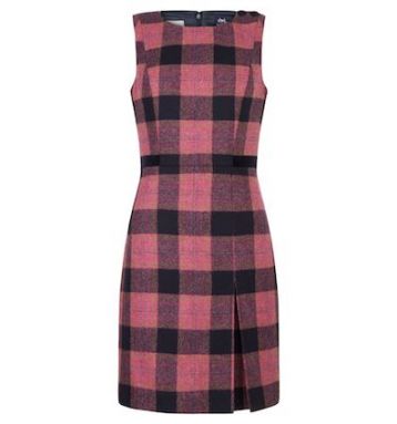 Hobbs Avery Check Shift Dress Pink Black