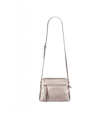 Hobbs Helmsley Satchel metallic