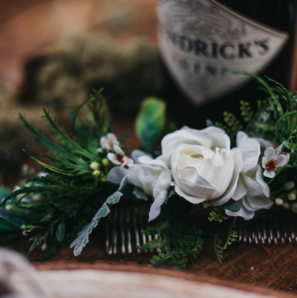 bridal hair floral crown