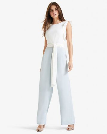 pale blue jumpsuit