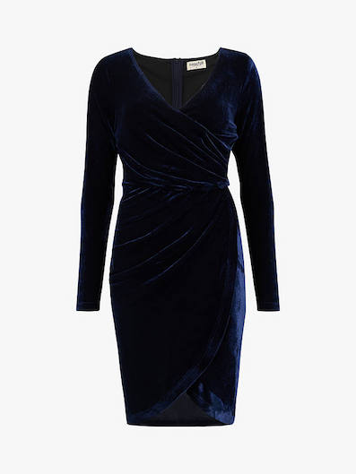 velvet wrap dress uk