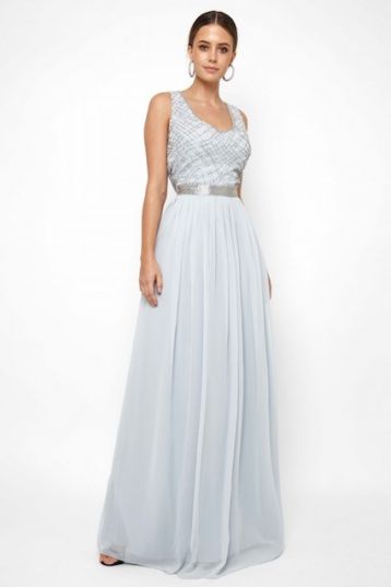 sky blue maxi dress uk