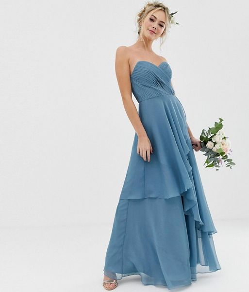 soft blue maxi dress