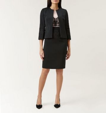 Hobbs Seraphina Lace Jacket Black