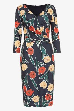 Phase Eight Nicole Printed Dress Navy Multi