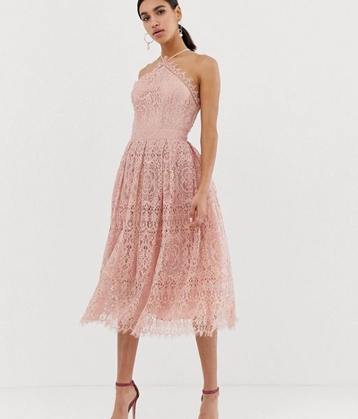 blush midi dress uk