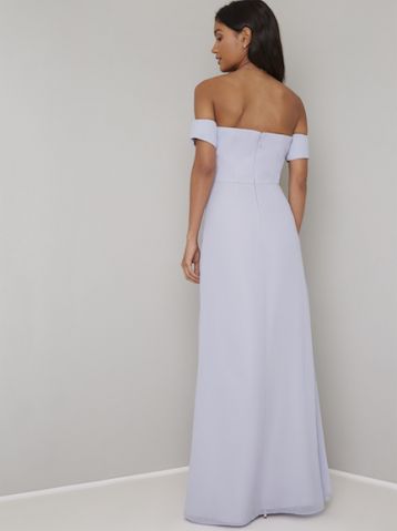 Chi Chi Eliff Maxi Bridesmaid Dress Blue