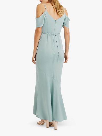 Oasis Amy Slinky Cowl Neck Maxi Mint Green