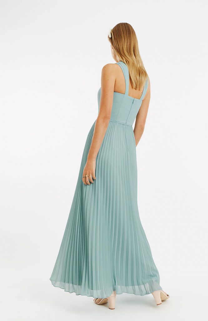 Oasis Twist Slinky Maxi Bridesmaid Dress, Mint - SALE Bridesmaid