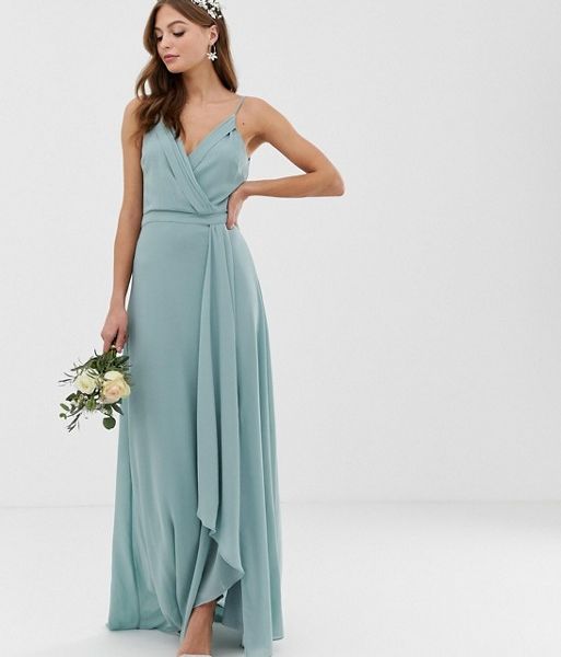 tfnc sage bridesmaid dress