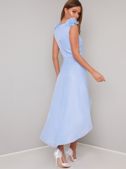 Chi Chi Kennis High Low Dress Powder Light Blue myonewedding