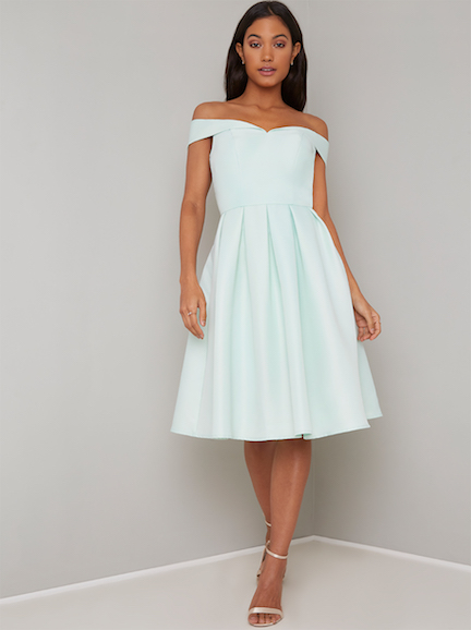 tiffany blue evening gown