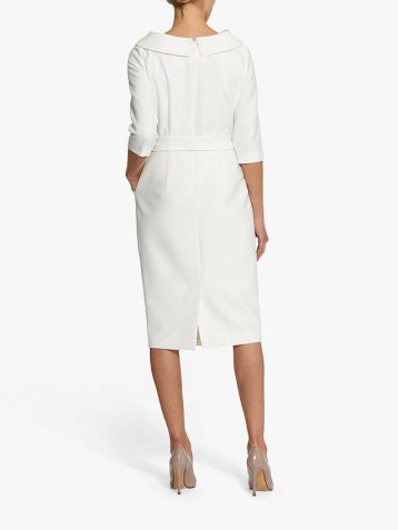 Helen McAlinden Elsa Sleeve Shift Dress White