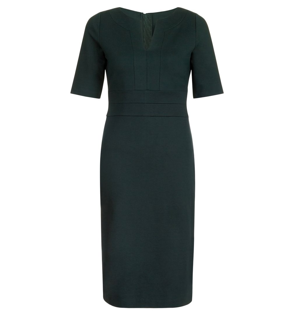 Hobbs Cheryl Sleeve Shift Dress Green myonewedding