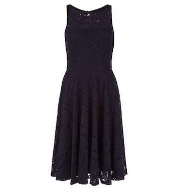 Hobbs Ashling Lace Dress Navy Blue