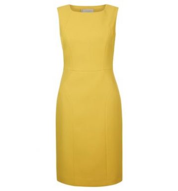 Hobbs Harper Shift Dress Yellow