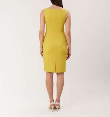 Hobbs Harper Shift Dress Yellow