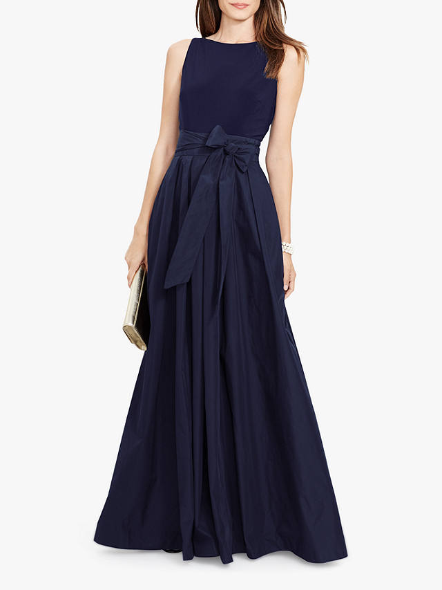 Lauren Ralph Lauren Agni Maxi Evening Dress Navy