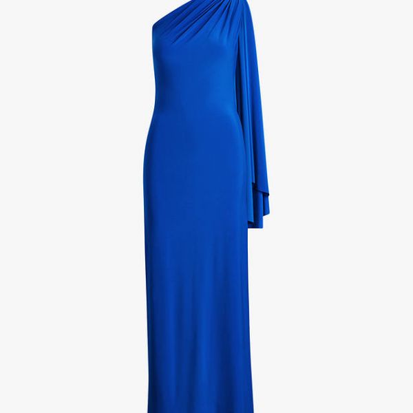 lauren ralph lauren one shoulder dress