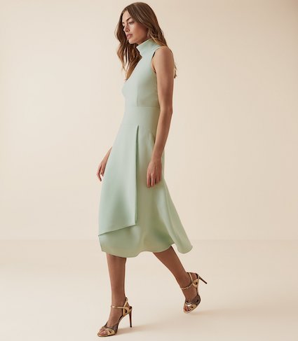 reiss fit and flare dress