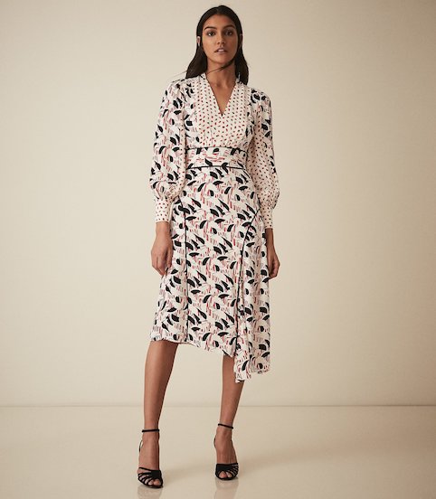 print midi dress uk