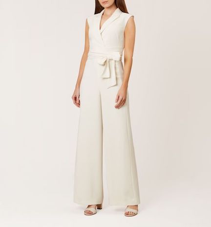 Hobbs Shanice Bow Jumpsuit, Ivory - SALE