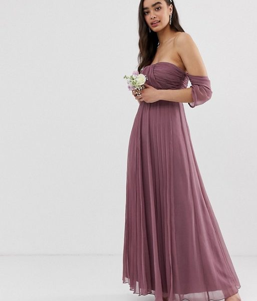 dusty purple bridesmaid