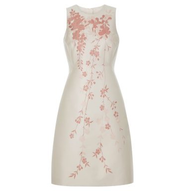 Hobbs Melody Floral Shift Dress Pink Oyster