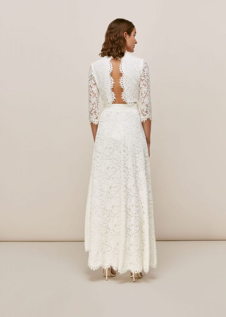 Whistles Ariane Lace Wedding Co-ordinate Skirt and Top, Ivory ...