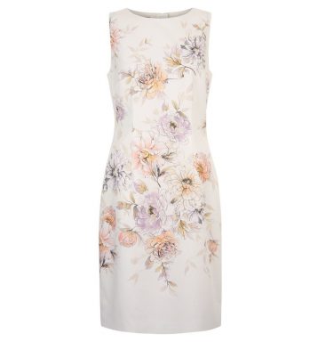 Hobbs Moira Floral Print Dress Ivory Multi