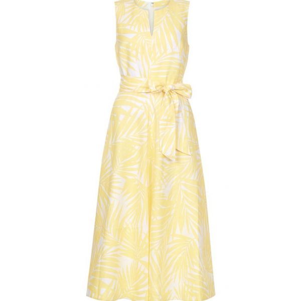 yellow linen dress uk