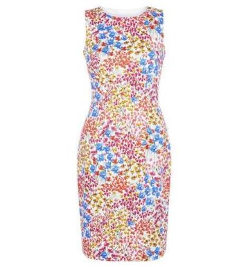 Hobbs Fiona Floral Shift Dress White Multi