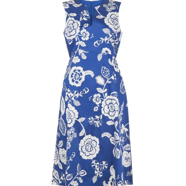 hobbs blue and white floral dress