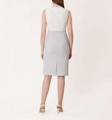 Hobbs Tamara Dress Pale Blue White