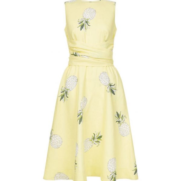 yellow linen dress uk