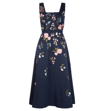 Hobbs Victoria Posey Dress Navy Multi