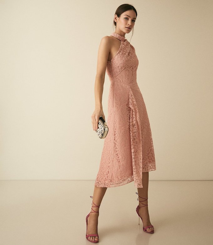 reiss pink dress