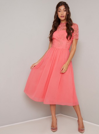 Coral bridesmaid dresses clearance uk