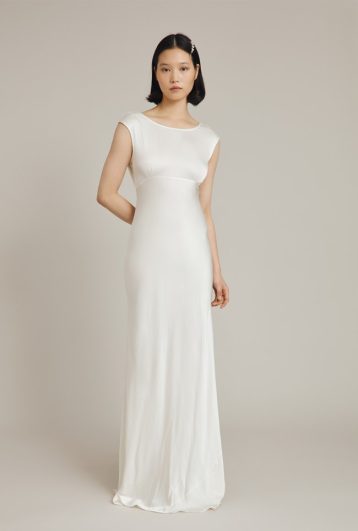 Ghost Salma /Olivia Satin Cowl Back Wedding Dress Ivory