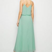 Pleated layered maxi dress best sale