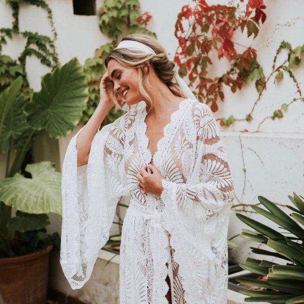 boho kimono wedding dress