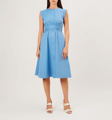 Hobbs Eloise Dress Sea Blue