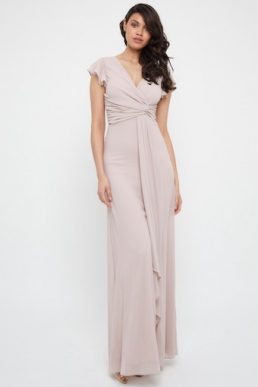 TFNC Juba Whisper Pink Maxi Dress Blush Pink