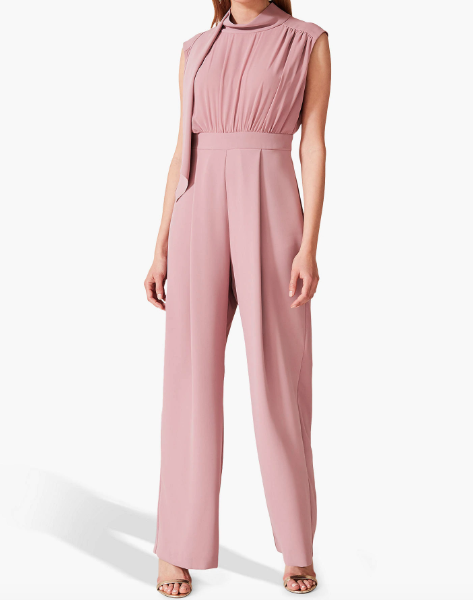 pale pink jumpsuit