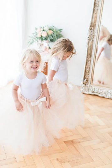 Flower girls bridesmaid tulle tutu skirt, Peach