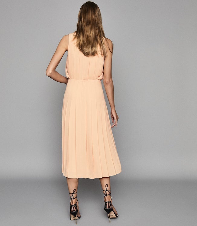 reiss pleated dress