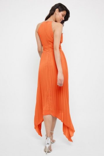 TFNC Morely Green Lily High-Low Maxi Bridesmaid Dress, Orange - Image 2