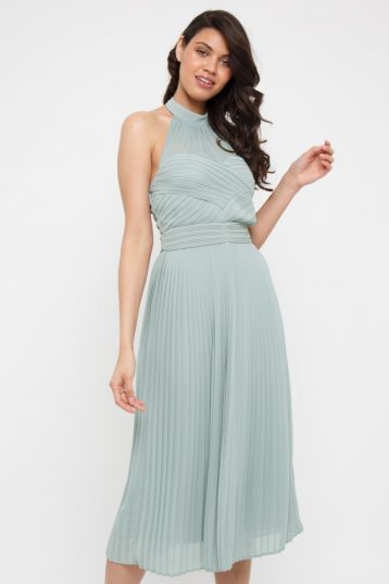 TFNC Samantha Lily Midi Bridesmaid Dress Light Green Mint