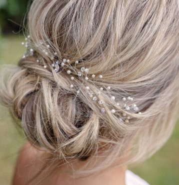 Delicate Pearl And Crystal Hair Vine