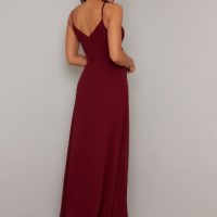 Chi Chi Francis Embroidered Maxi Dress Burgundy SALE Bridesmaid